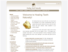 Tablet Screenshot of healingteethnaturally.com